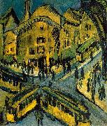 Ernst Ludwig Kirchner Nollendorfplatz Spain oil painting artist